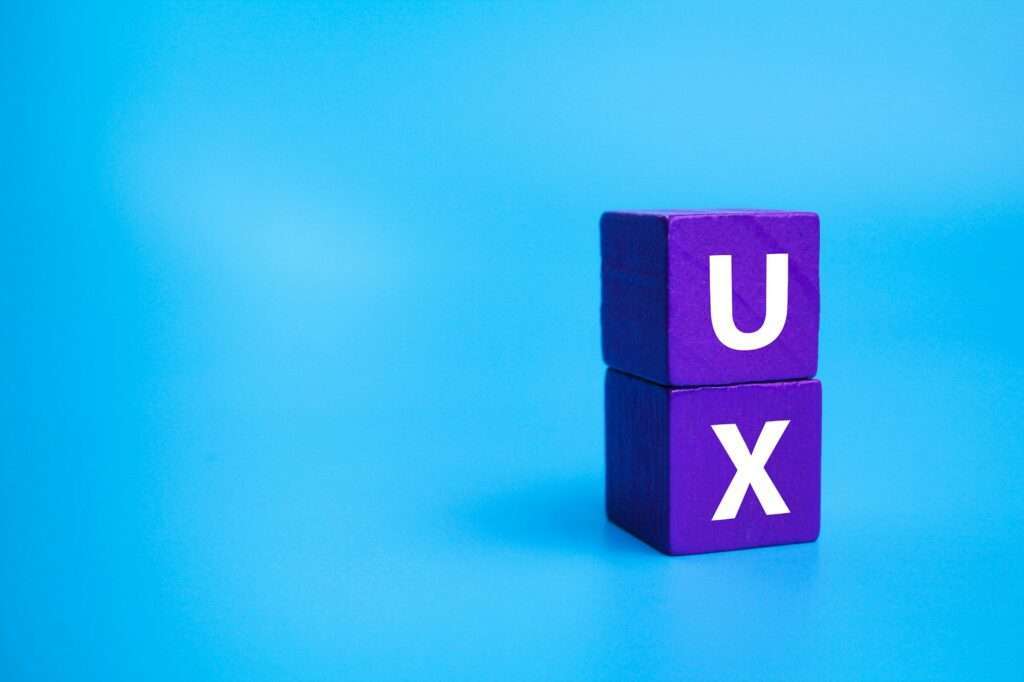 colored cube with the letter UX.