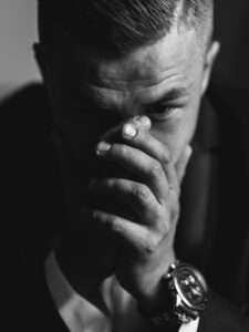 Closeup portrait of an upset businessman. Business crisis concept.