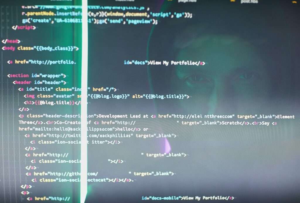 Computer monitor with codes